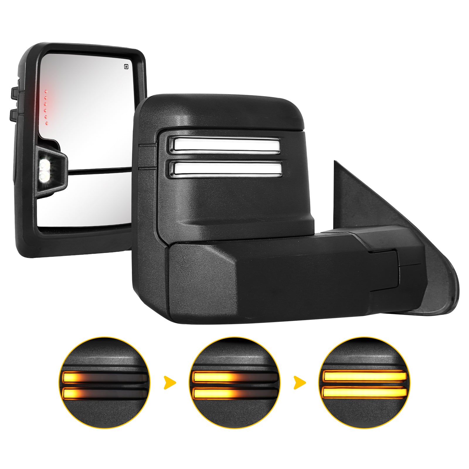 Sanooer 2014-2019 Chevy Silverado GMC Switchback Towing Mirror
