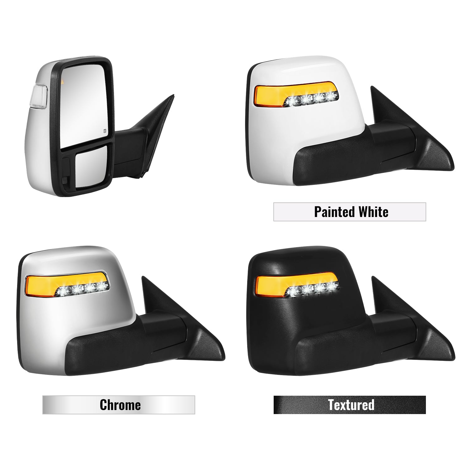 Sanooer Towing Mirror Color Options