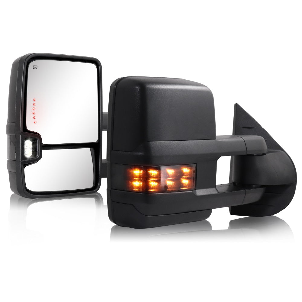 Sanooer-Basic-Towing-Mirror-2007-New-body-2013-Chevy-Silverado-GMC-Sierra-textured-black