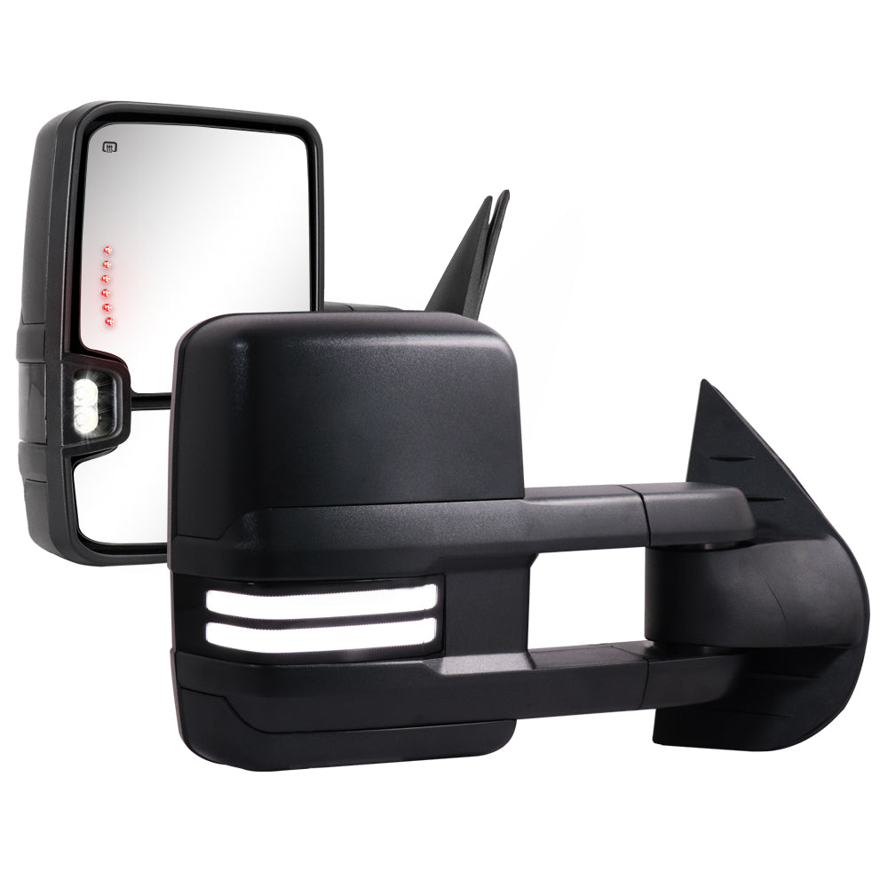 Sanooer-CHEVY-GMC-Towing-Mirror-Color-Case-Accessories-Chrome-textured-black