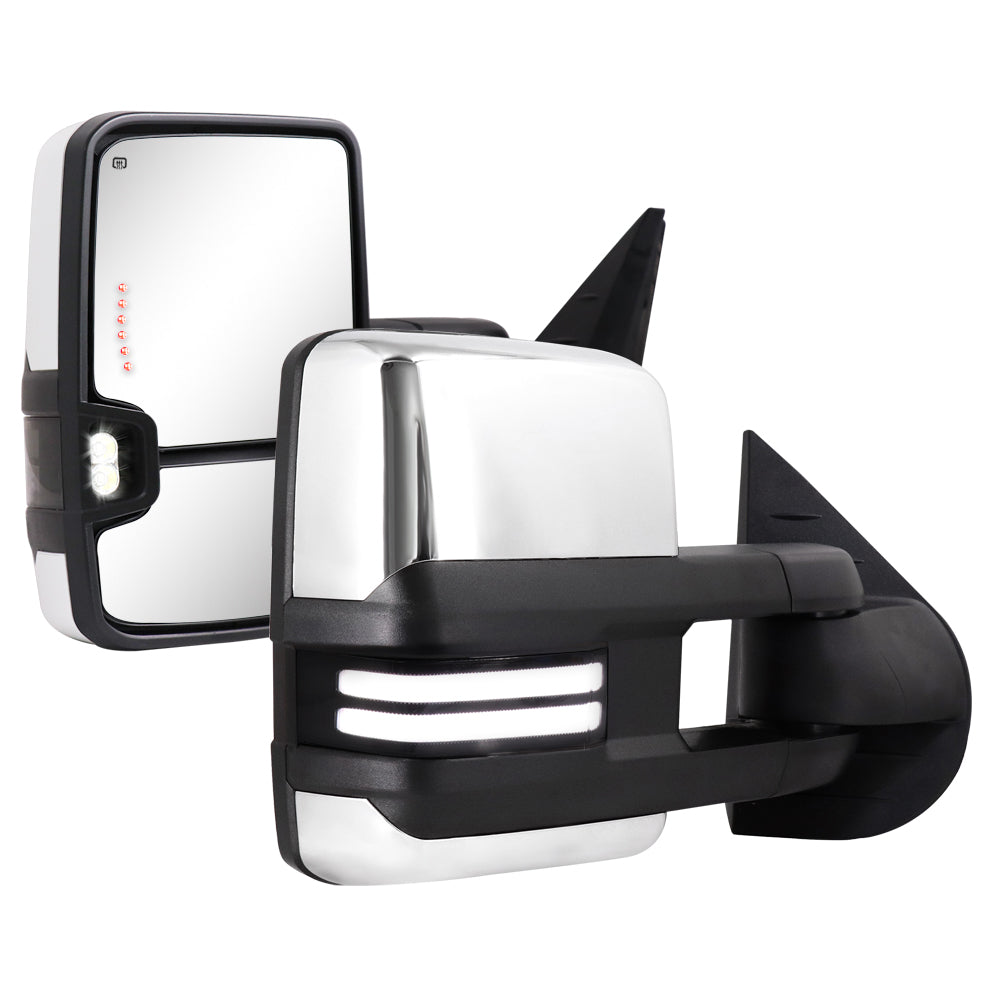 Sanooer-CHEVY-GMC-Towing-Mirror-Color-Case-Accessories-Chrome