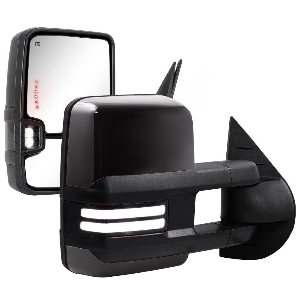 Sanooer-CHEVY-GMC-Towing-Mirror-Color-Case-Accessories-paint-black