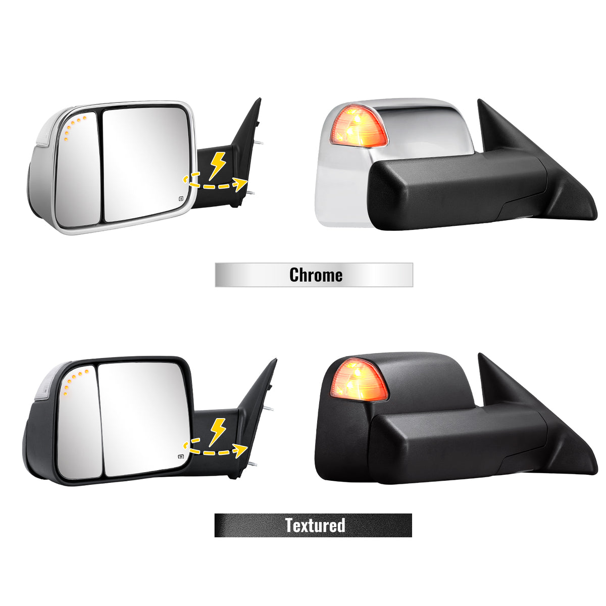 Sanooer Towing Mirror Color Options