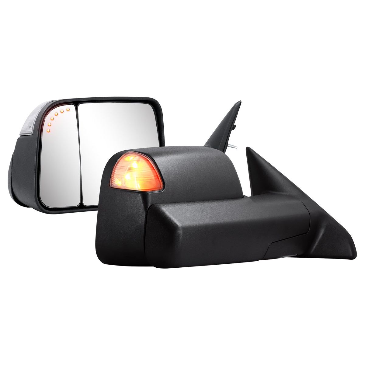 Sanooer Filp up Tow Mirrors for 2009-2018 Dodge Ram 1500 & 2500 3500-Black