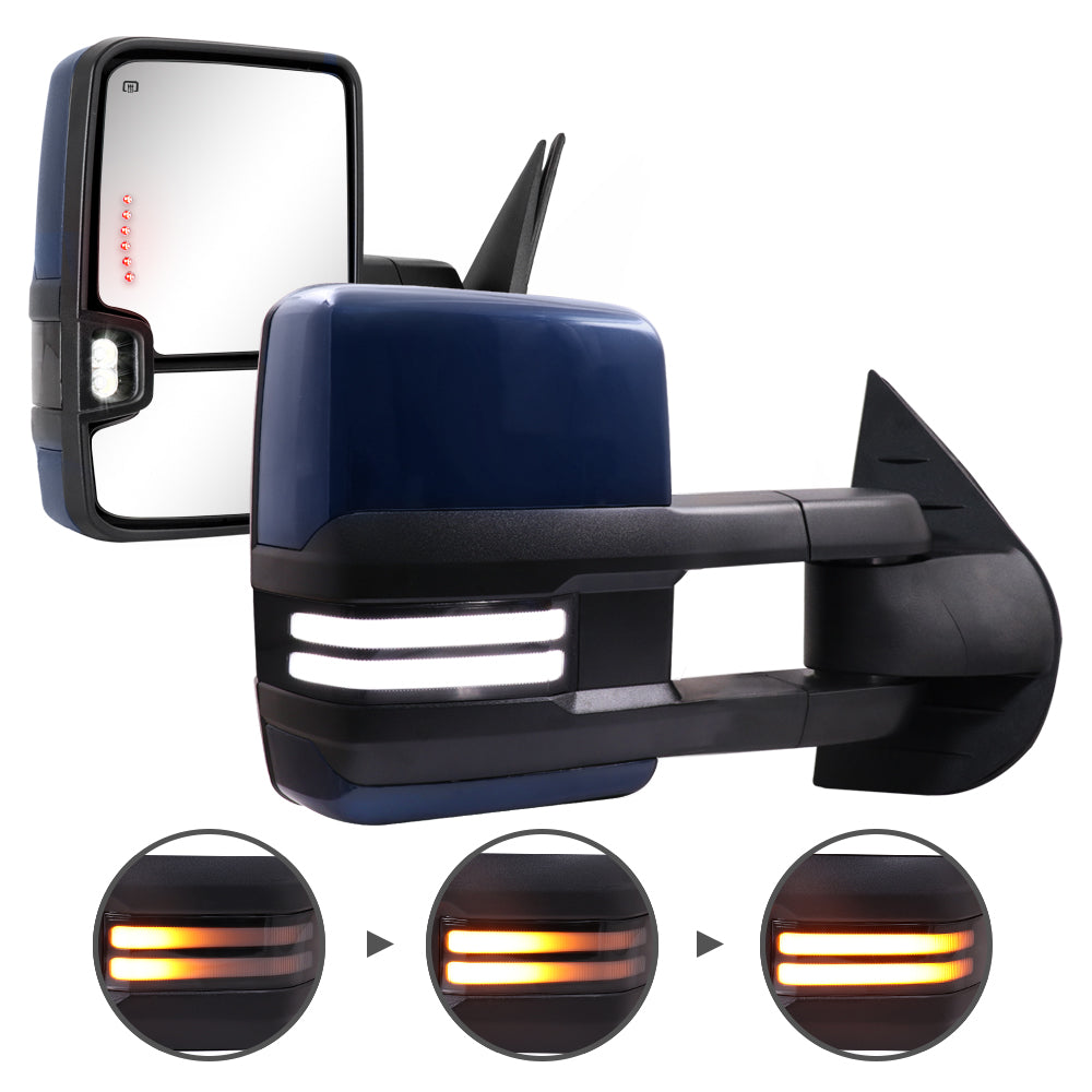 Sanooer-Switchback-Towing-Mirror-2007-New-body-2013-Chevy-Silverado-GMC-Sierra-Painted-Blue-Switchback-Light