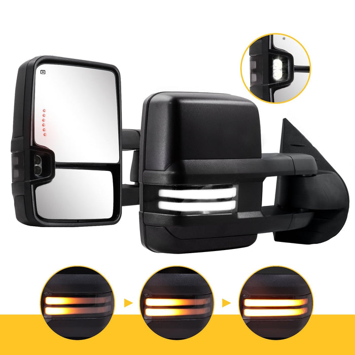 Buy GMC SIERRA CHROME MIRROR COVERS FOR 2014-2015 (LOWER MIRRORS) In - Foto 2