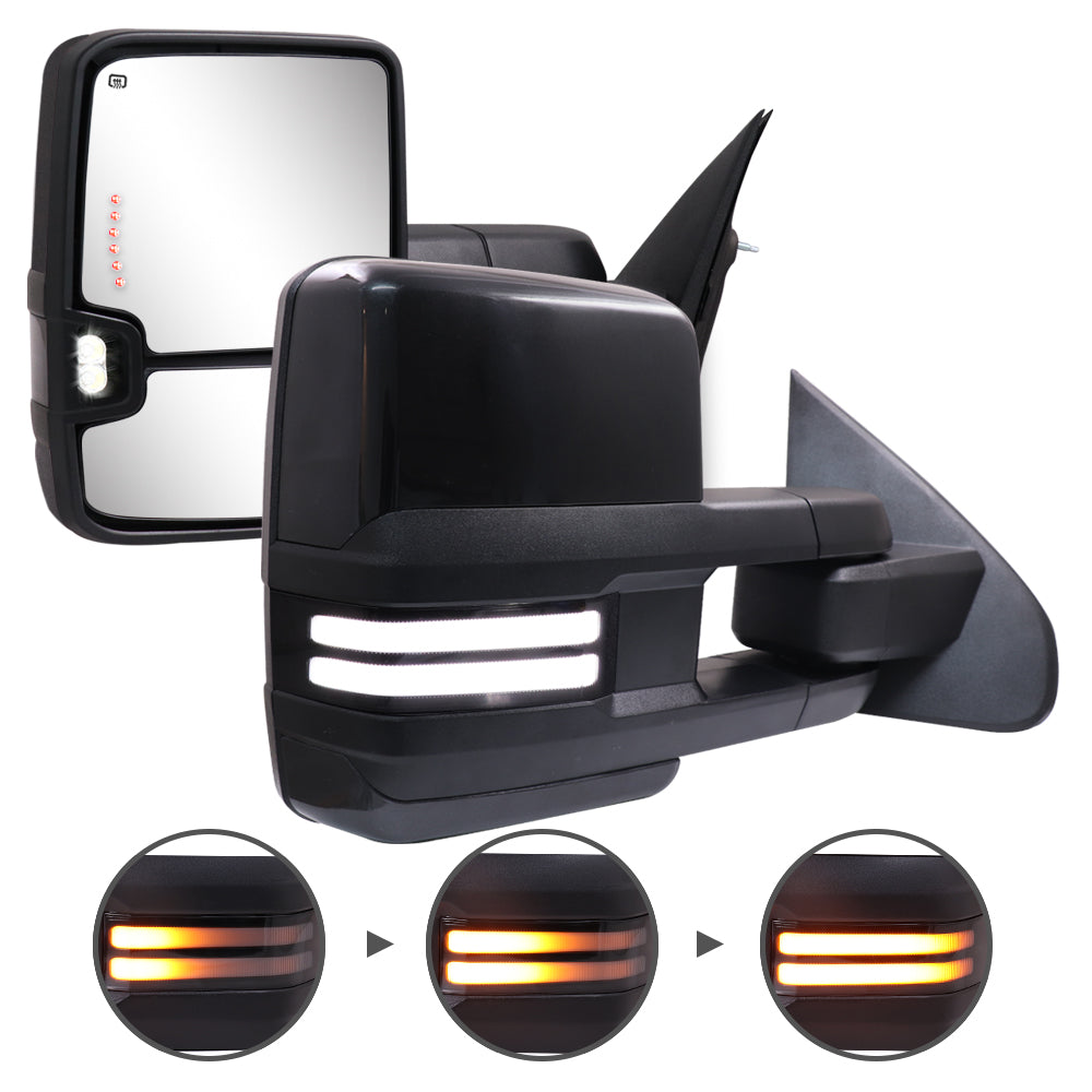 Sanooer-Switchback-Towing-Mirror-2014-2018-CHEVY-Silverado-GMC-Sierra-Metal-Iridium-Painted-switchback-light