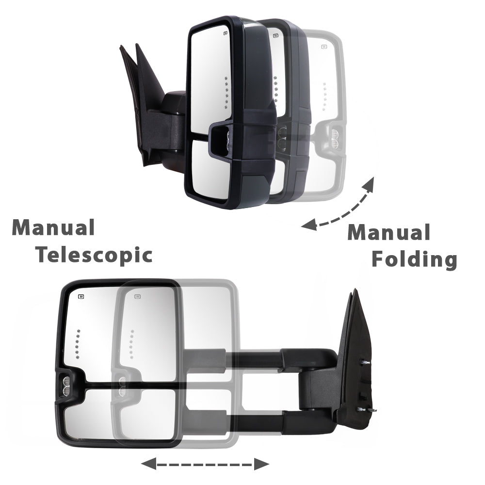 Sanooer-Switchback-Towing-Mirrors-2003-2007-Classic-Chevy-Silverado-GMC-Sierra-metal-iridium-painted-manual-telescopic-folding