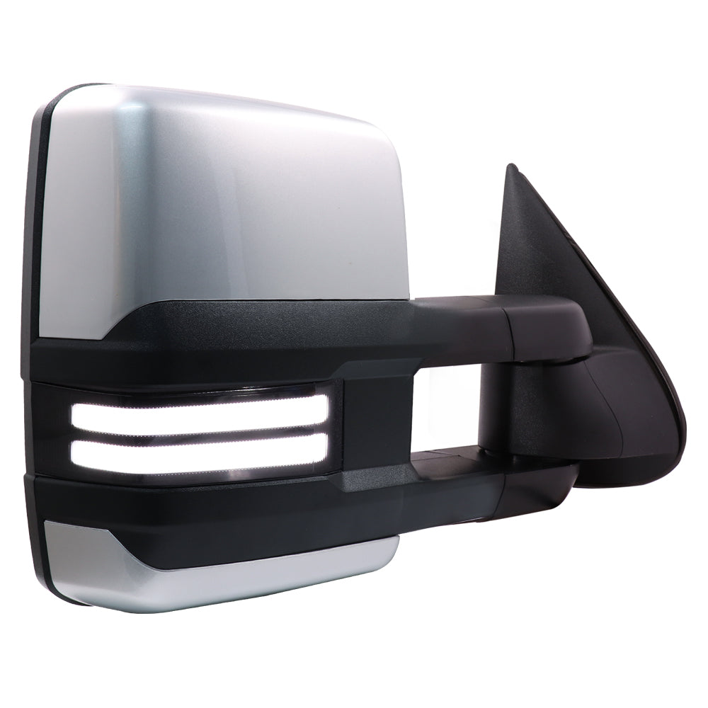Sanooer-Switchback-Towing-Mirrors-2003-2007-Classic-Chevy-Silverado-GMC-Sierra-paint-silver