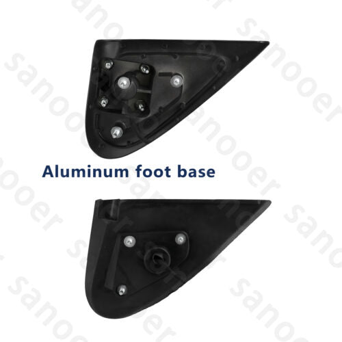 Sanooer Tow Mirrors Power Glass Smoked Indicator for 2015-2019 Mitsubishi Triton