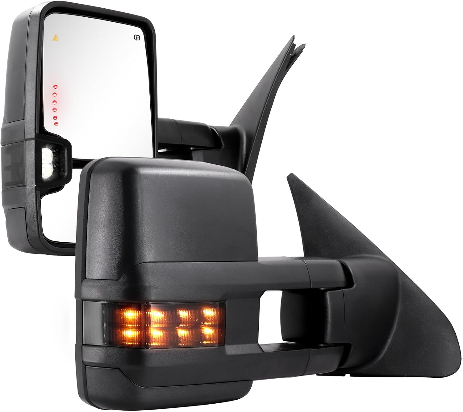 Sanooer Towing Mirrors for 2007-2021 Toyota Tundra Multifunction Pair Set Smoke Lens