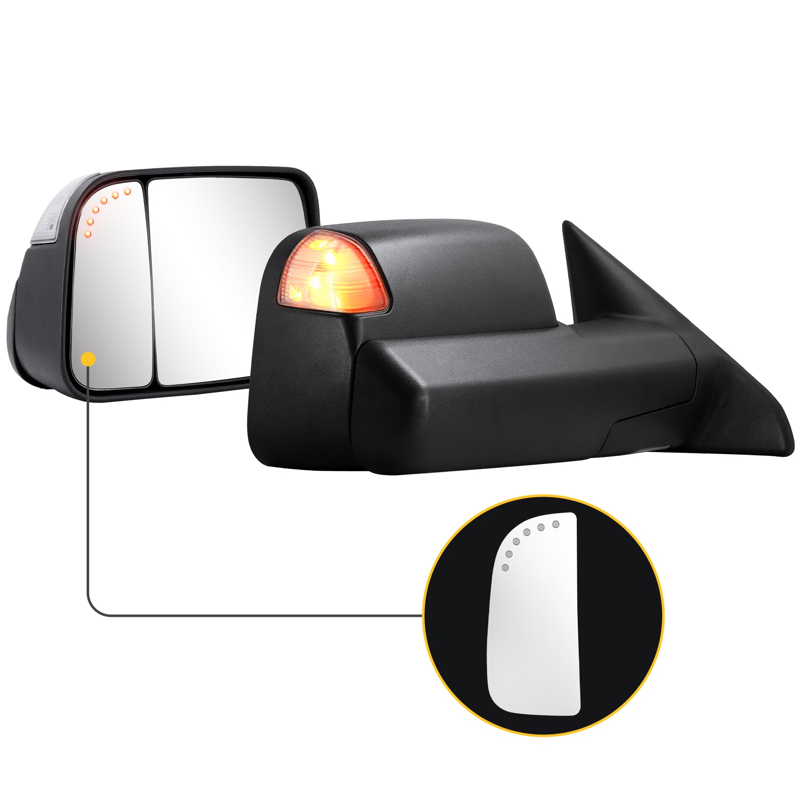 Sanooer towing mirror accessories for DODGE