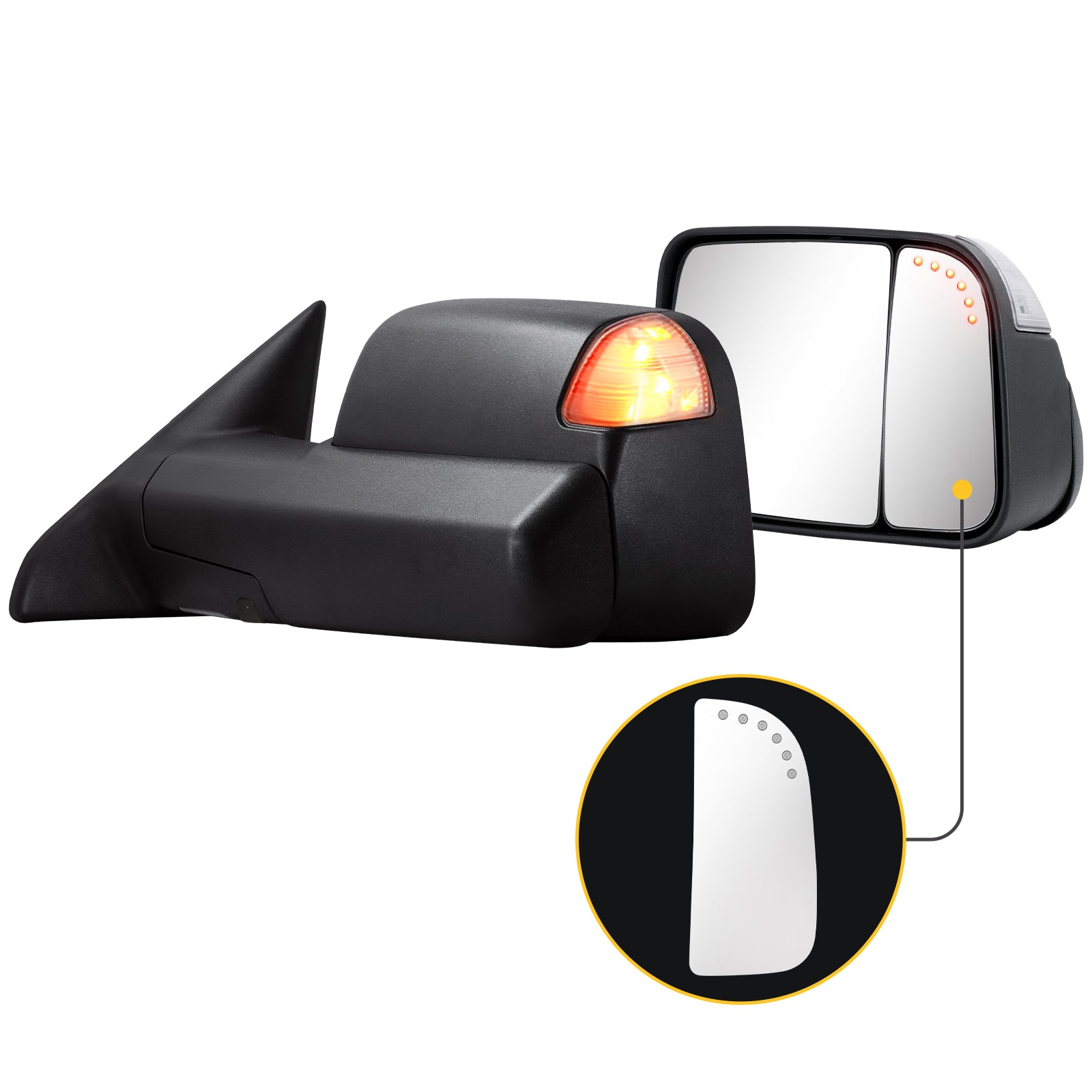 Sanooer towing mirror accessories for DODGE