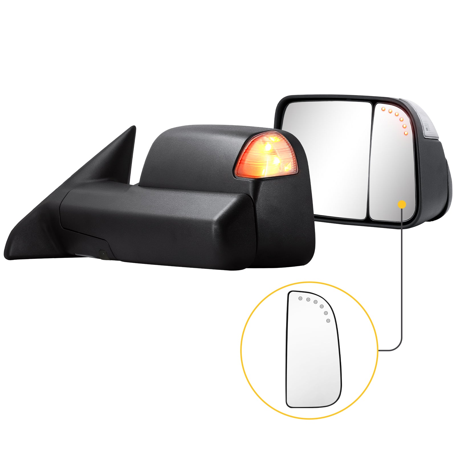 Sanooer towing mirror accessories for DODGE