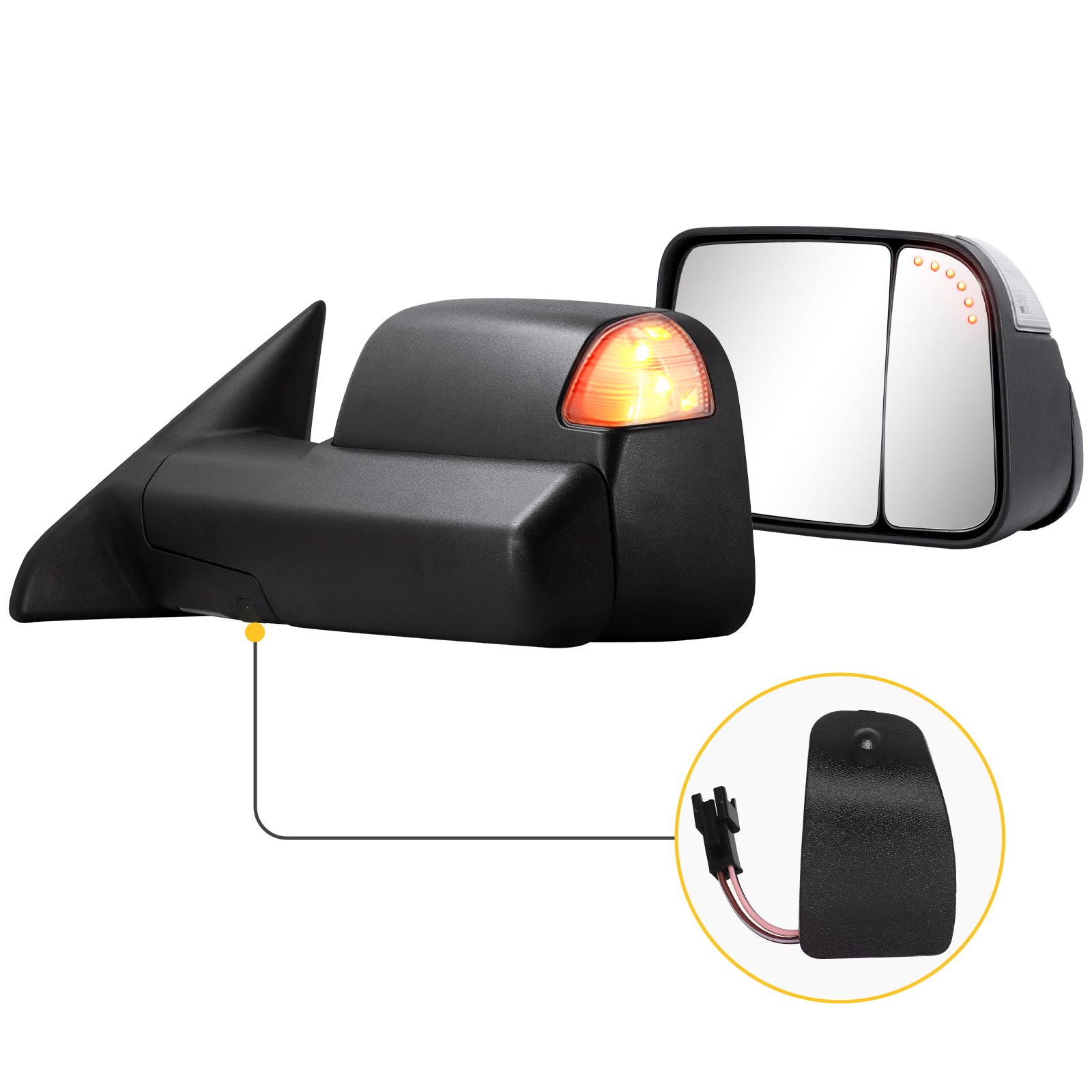 Sanooer towing mirror accessories for DODGE