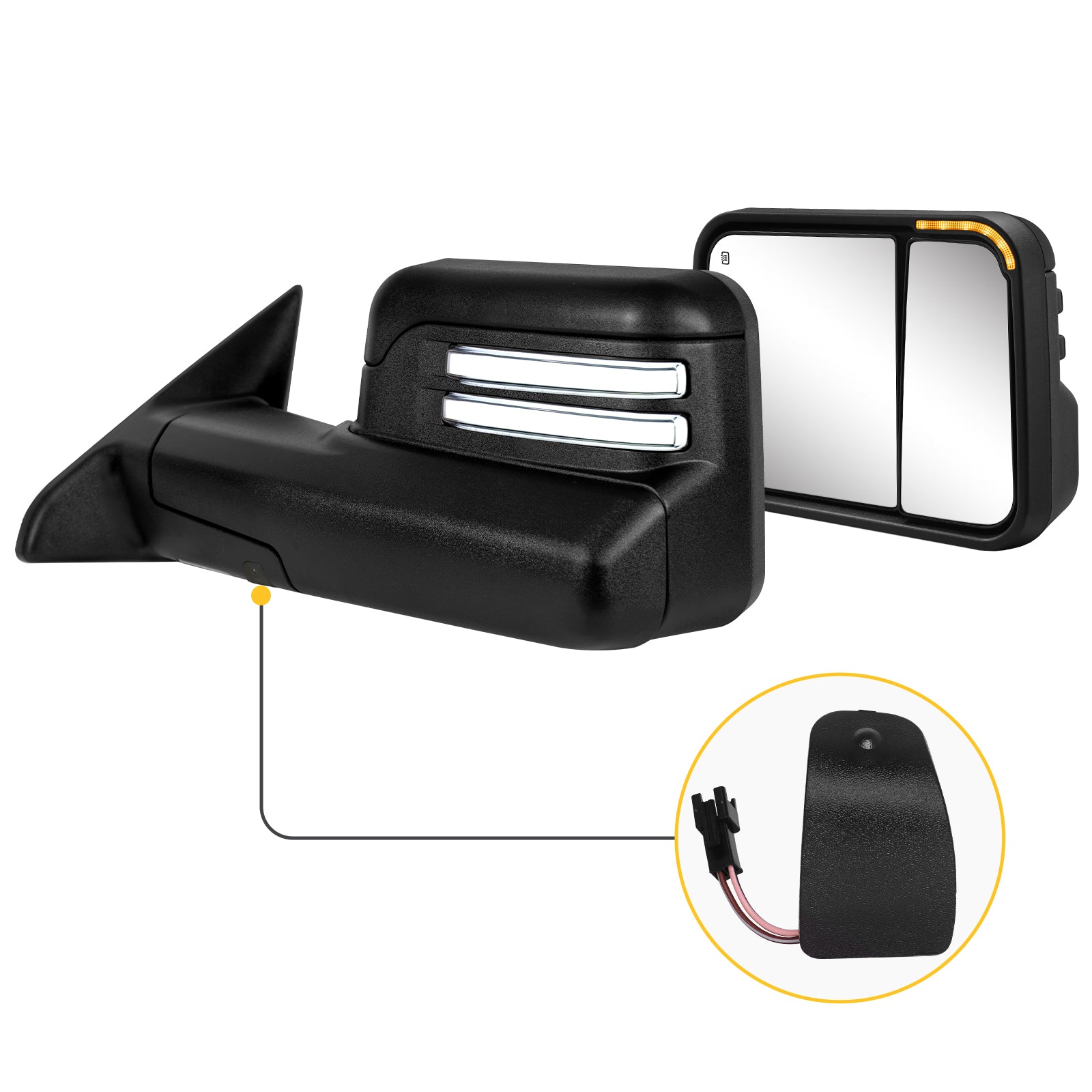 Sanooer towing mirror accessories for DODGE