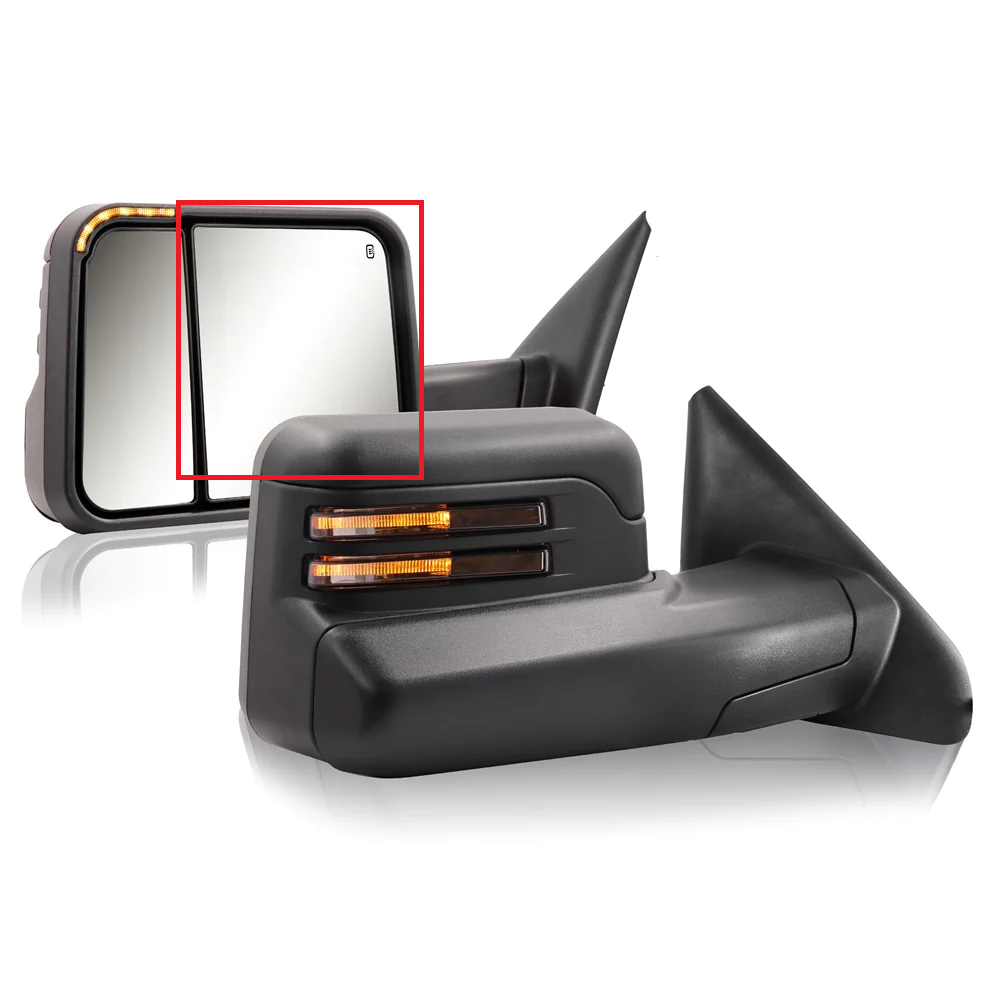 Driver's Side Big Mirror of 2002-2008 Dodge Ram 1500