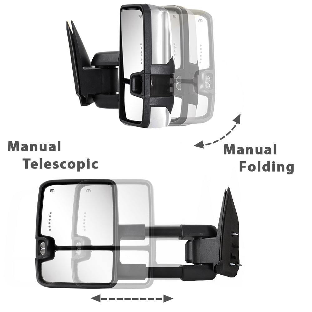 chrome-towing-mirrors-for-2003-2007-chevy-silverado-manual-telescopic-folding