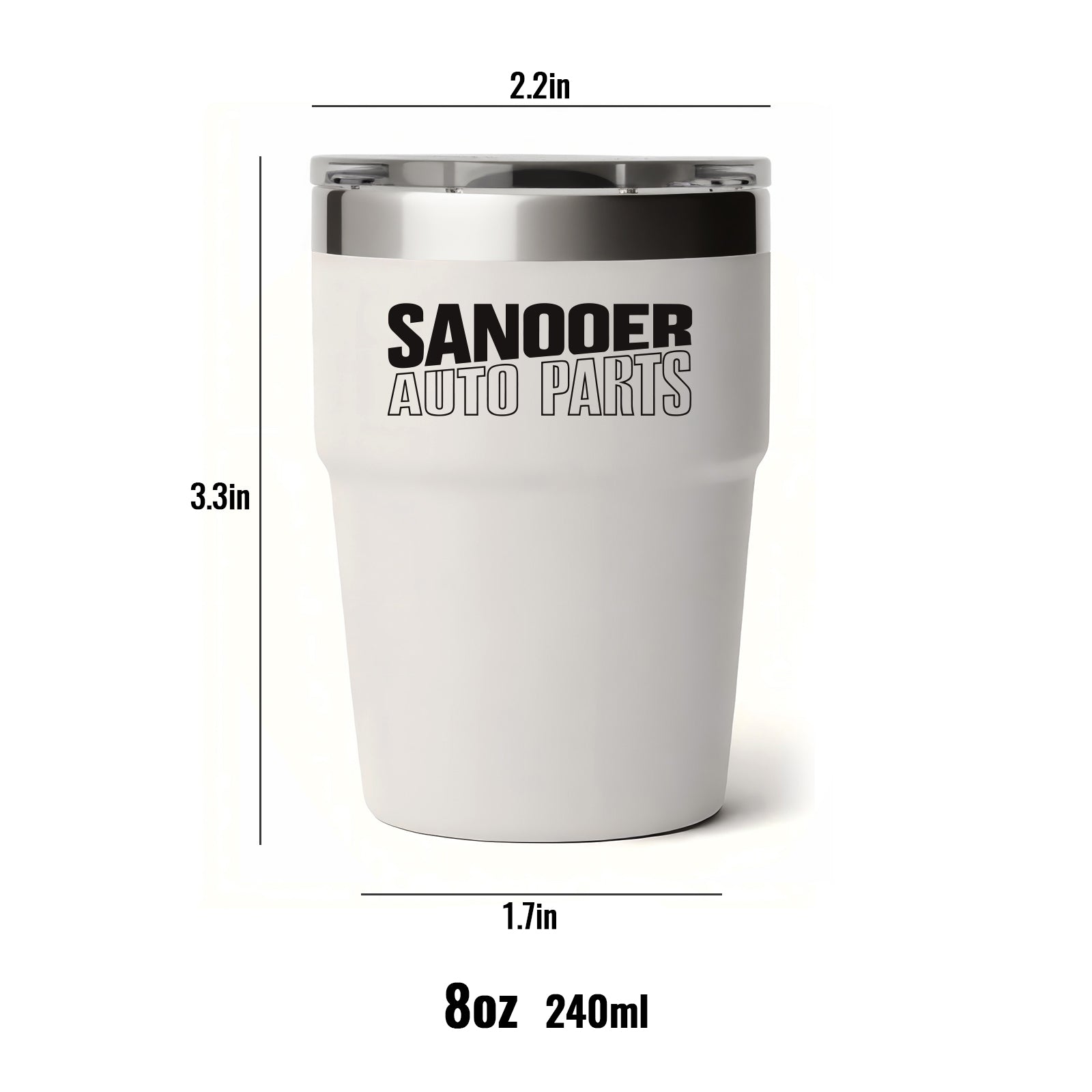Sanooer Stainless Steel Portable Outdoor Cup (8OZ)