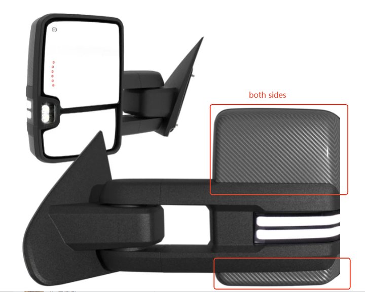 Both sides mirror shells for 2009-2018 dodge ram