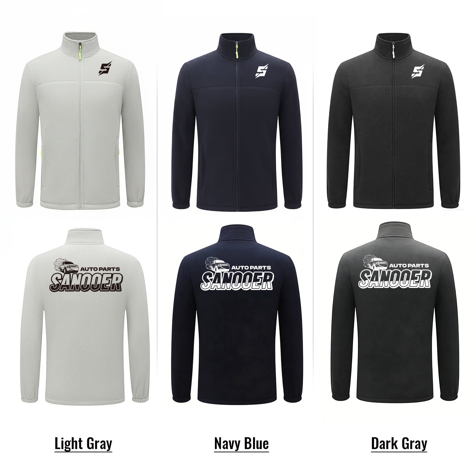 Sanooer Winter Fuzzy Fleece Jacket with Pockets