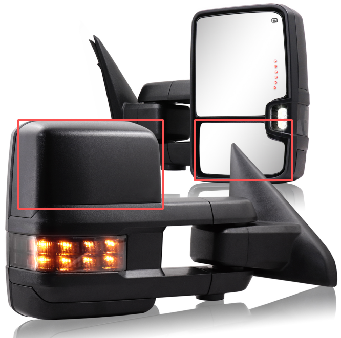 Sanooer Shipping Fee for Dodge Ram Passenger Side Lower Mirror and Back Cover