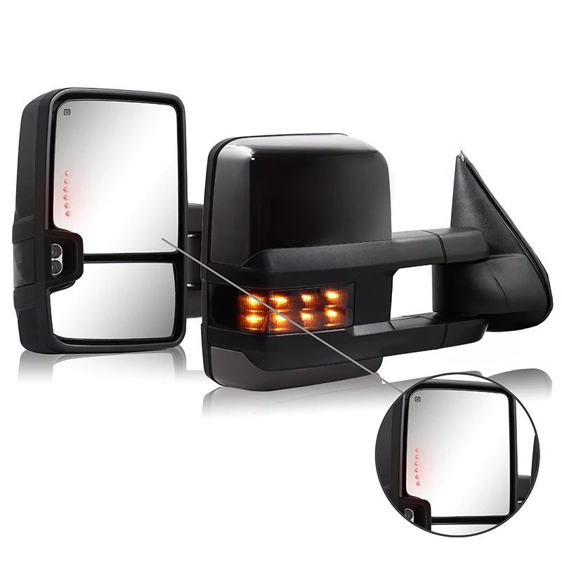 Big Mirrors for Driver's and Passengers' Side Silverado Towing Mirrors