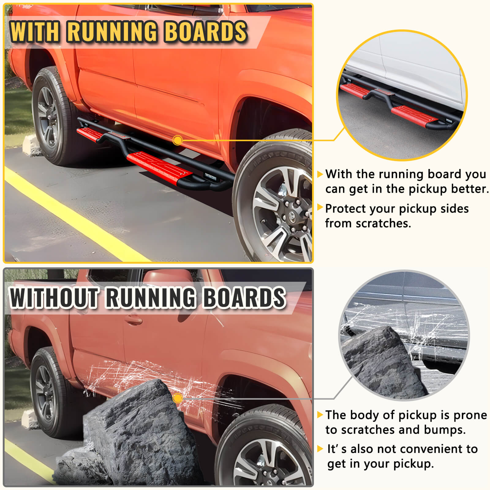 new-gen-running-boards-for-05-23-toyota-tacoma-double-cab-red-on-truck