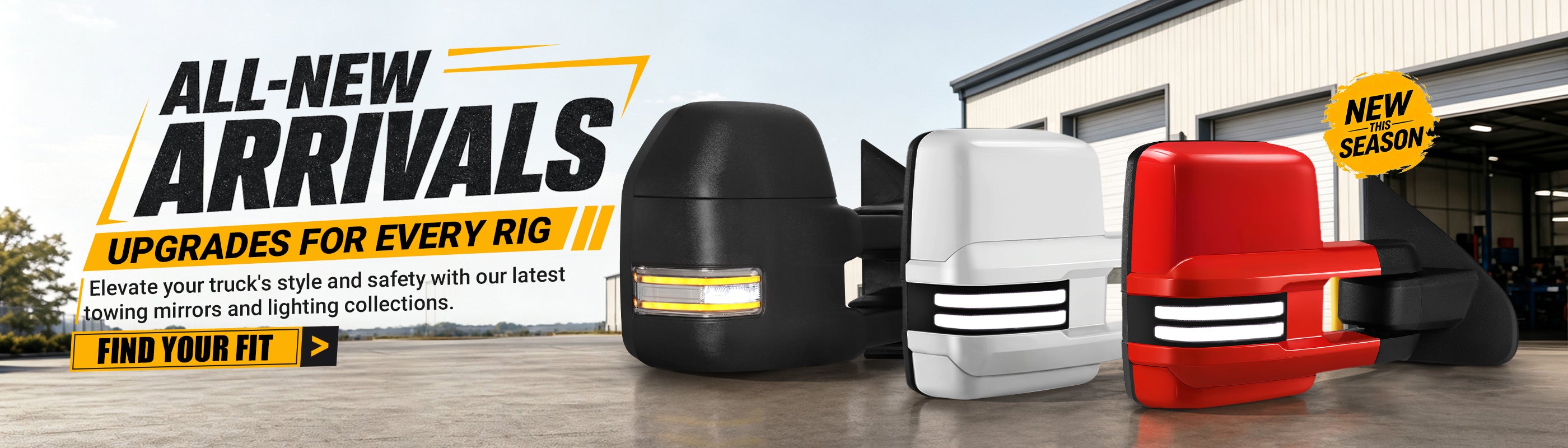 Sanooer newly released heavy-duty towing mirrors designed for optimal rearward vision.