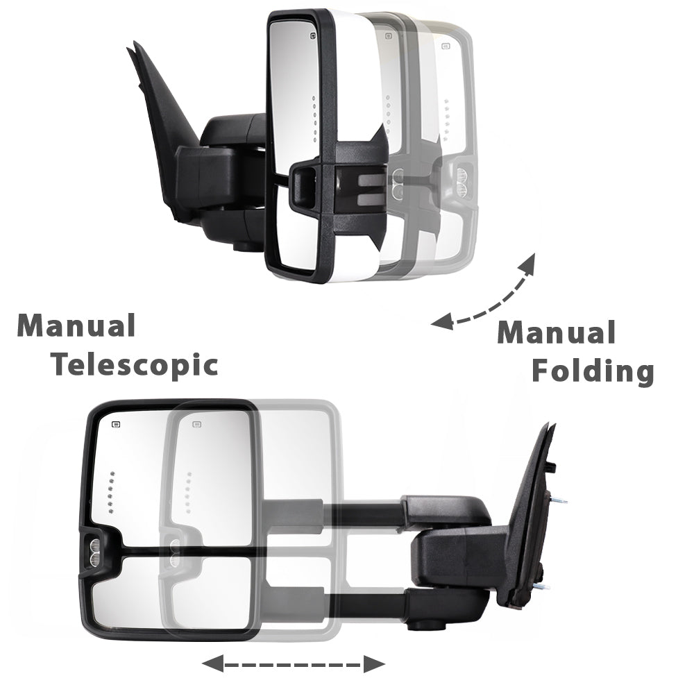 towing-mirrors-chrome-for-2007-2013-chevy-silverado-gmc-sierra-multifunction-pair-set-manual-telescopic-folding