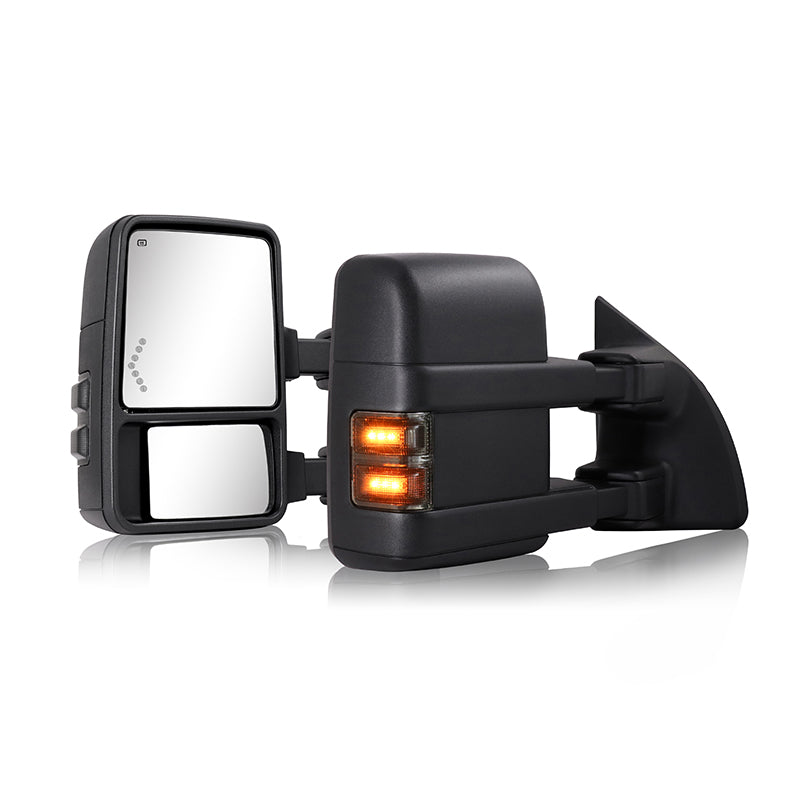 Sanooer Towing Mirrors for Ford Super Duty Truck Pickup 1999-2016 ( with 99-07 Harness Connectors)