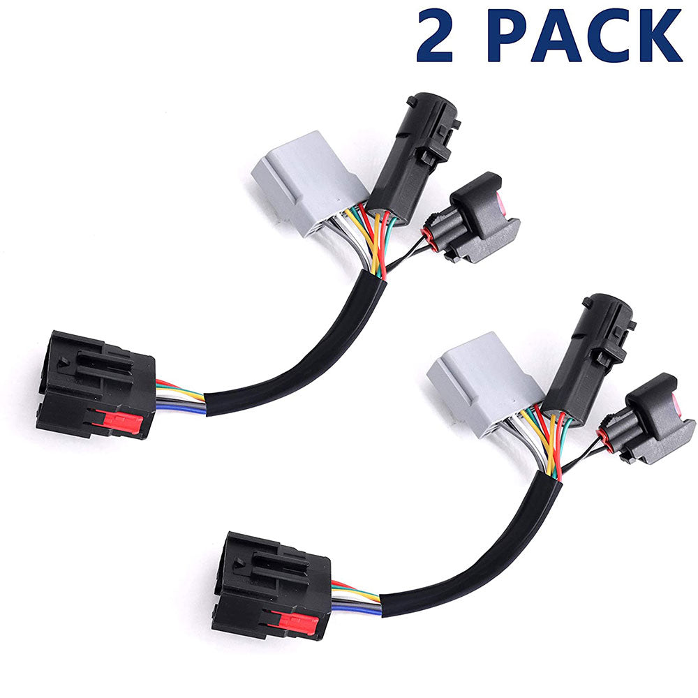 2pcs Conversion Harness Adapter Wiring Connector Towing Mirrors for F250 F350 F450 F550 Super Duty Truck 1999-2007