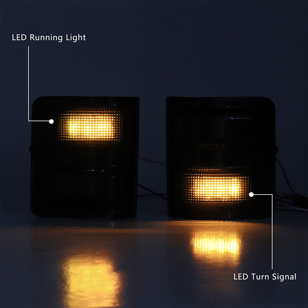 LED Side Mirror Lens Marker Lights Turn Signal Lamp Running Light for F250 F350 F450 F550 Super Duty 2008-2016