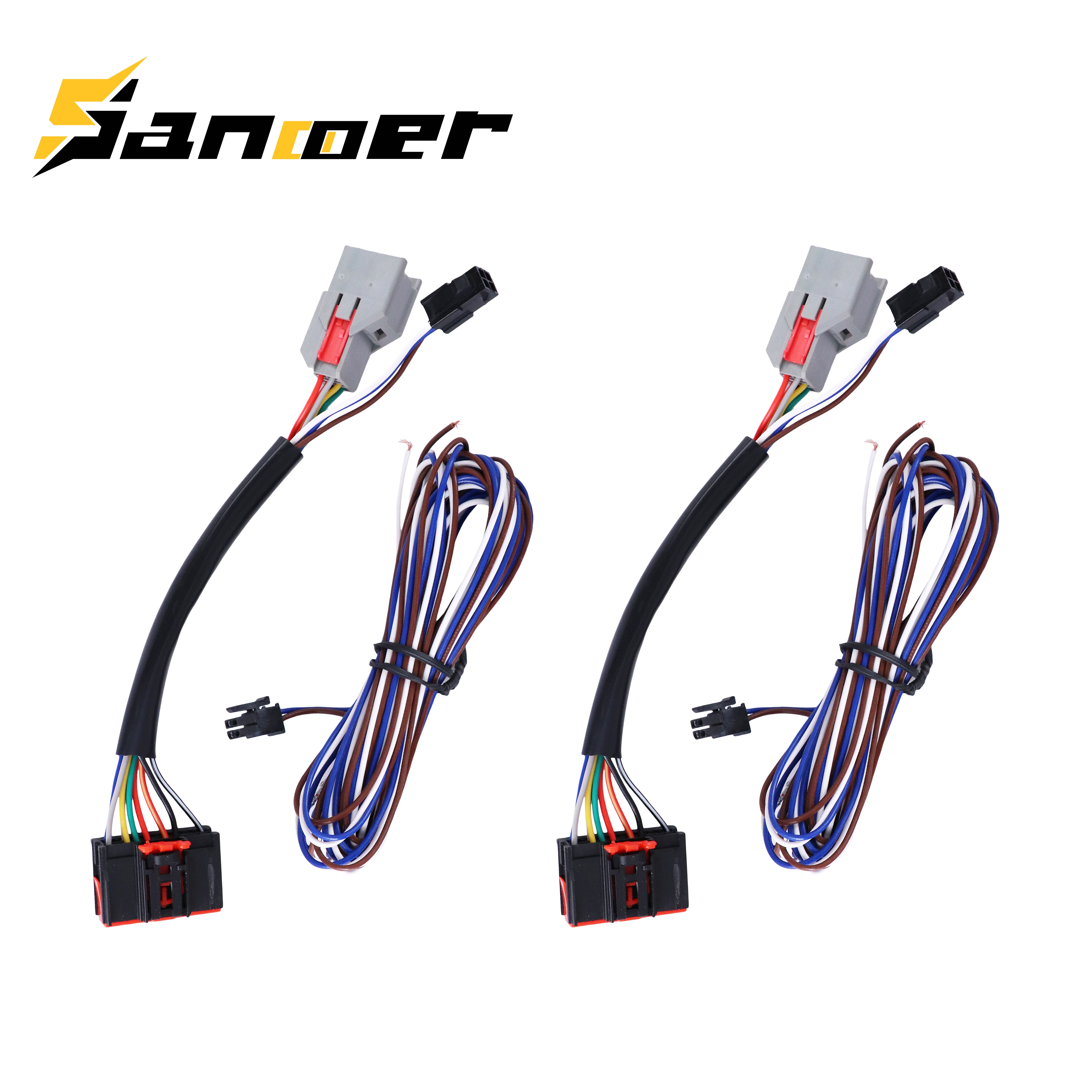 2px Conversion Harness Adapter Wiring Connector 8 pin to 22 pin for F150 2015-2018 Tow Mirrors