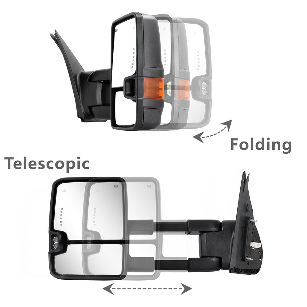 Sanooer-2007-2021-Towing-Mirrors-for-Toyota-Tundra- Multifunction-Pair-Set-Arrow-Signal-Light-Yellow-Lens-manual-telescopic-folding