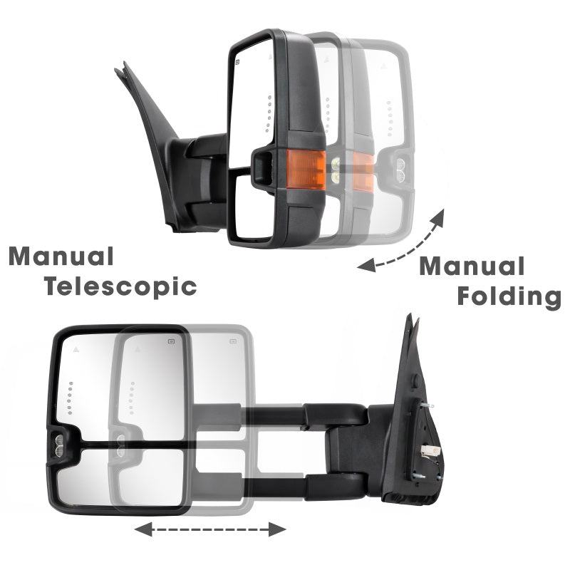 Sanooer-2007-2021-Toyota-Tundra-Multifunction-Pair-Set-Basic-Towing-Mirrors-Yellow-Lens-manual-telescopic-folding
