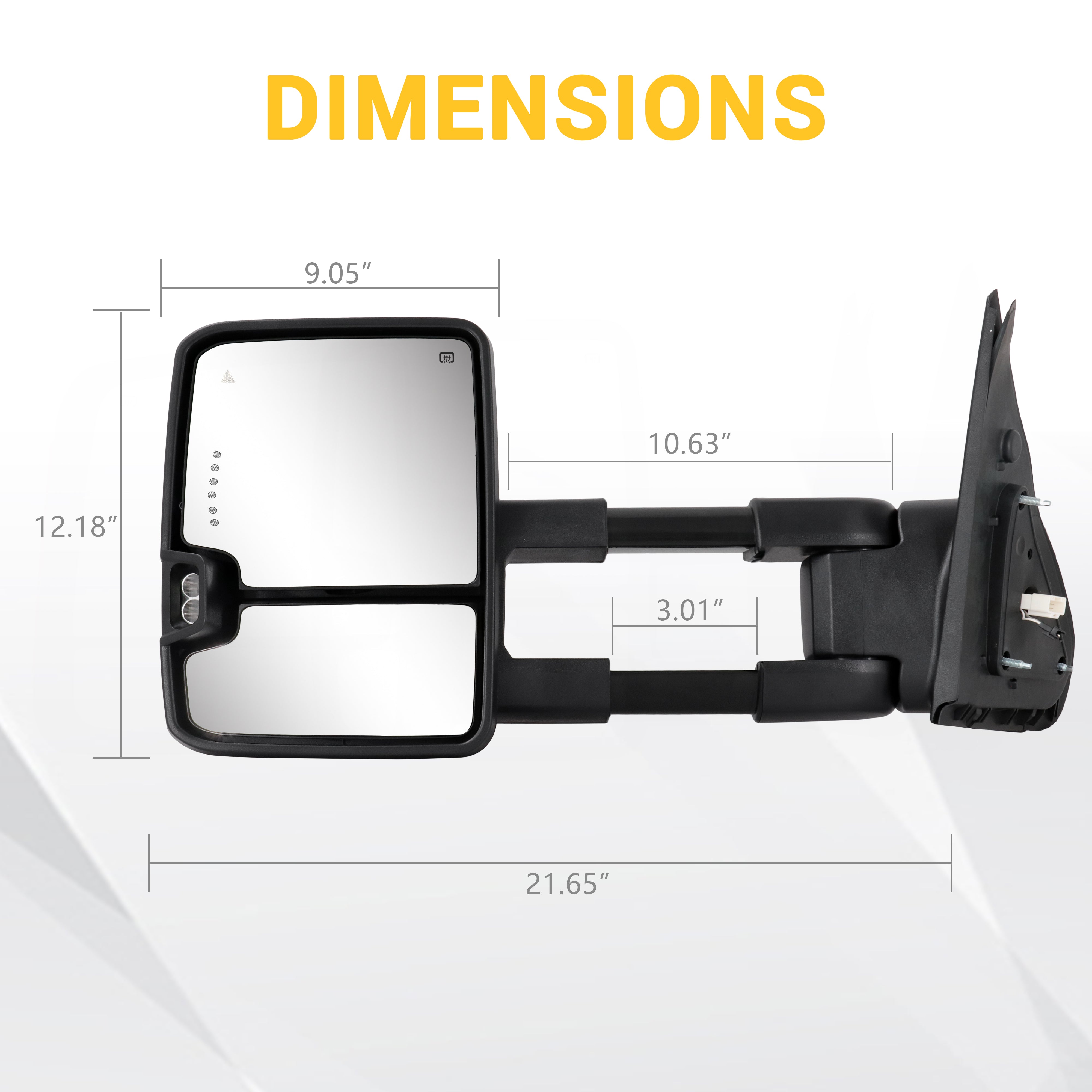 Sanooer-2007-2021-Toyota-Tundra-Towing-Mirrors-Basic-Multifunction-Pair-Set-Smoke-Lens-dimensions