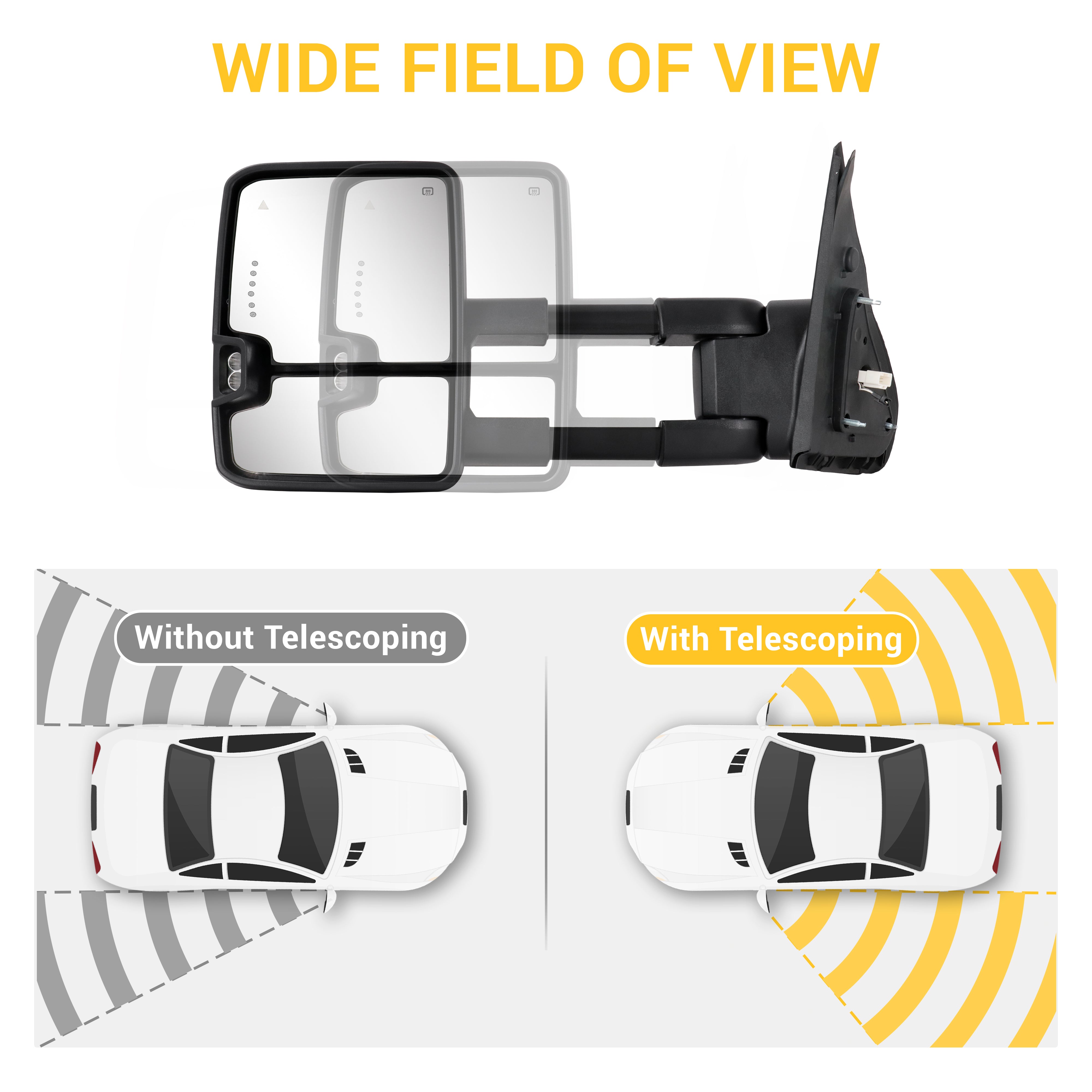 Sanooer-2007-2021-Toyota-Tundra-Towing-Mirrors-Basic-Multifunction-Pair-Set-Smoke-Lens-view